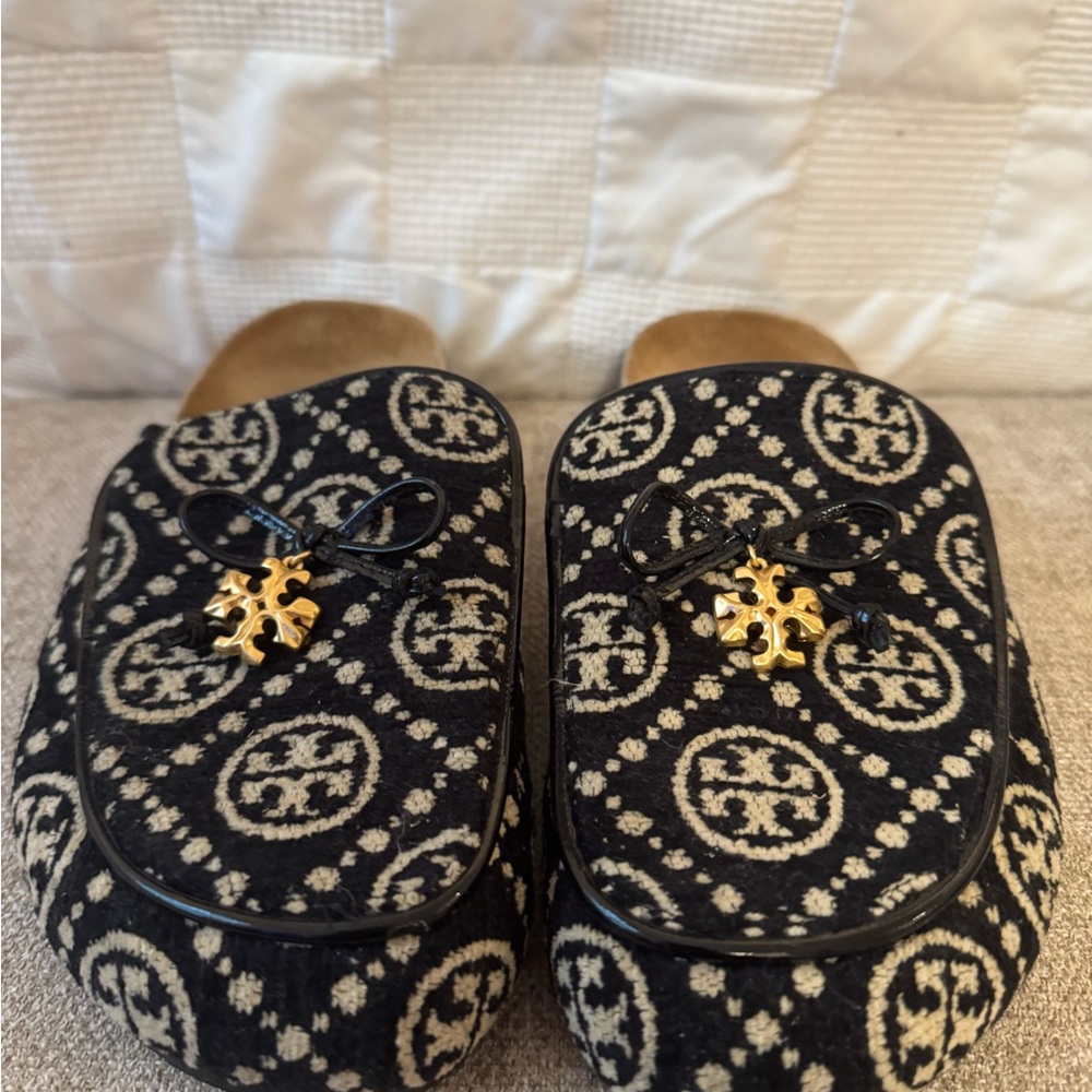 Tory Burch black mules size 7